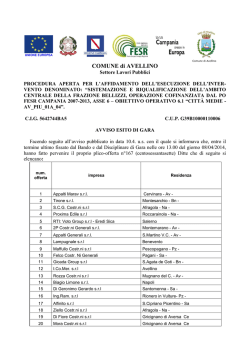 Avviso - Comune di Avellino
