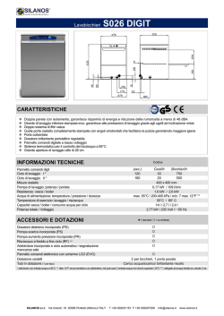 caratteristiche informazioni tecniche accessori e dotazioni