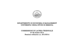 DIPARTIMENTO DI ECONOMIA E MANAGEMENT UNIVERSITA