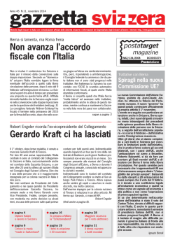 novembre 2014 - Gazzetta Svizzera