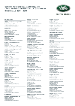 Clicca qui - Land Rover