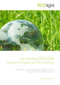 La norma EN15193 - calcolo dei consumi