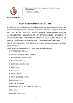 L14018 AVVISO AGGIUDICAZIONE INTEGRALE