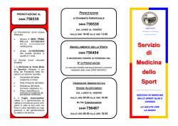 Servizio di Medicina dello Sport