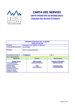 Carta dei Servizi application | PDF | 109 kB
