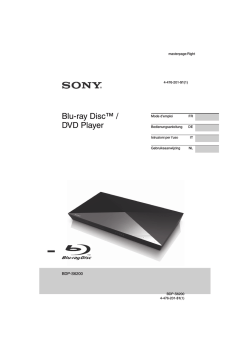 Blu-ray Disc™ / DVD Player