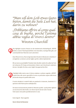 "Man soll dem Leib etwas Gutes bieten, damit die Seele