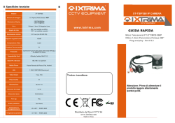 GUIDA RAPIDA - Ixtrima, CCTV Equipment