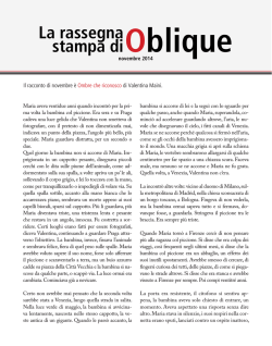 rassegna stampa di novembre