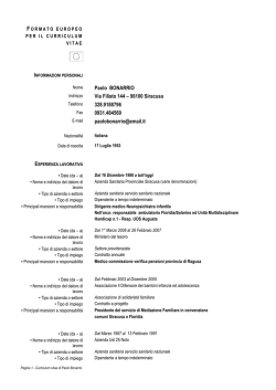 bonarrio paolo - Asp di Siracusa