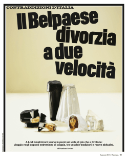 Il Belpaese divorzia a due velocità