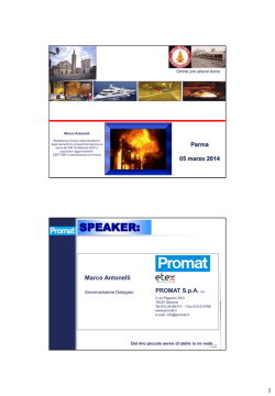 Slides del Dott. Ing. M. Antonelli - Collegio dei Periti industriali e dei