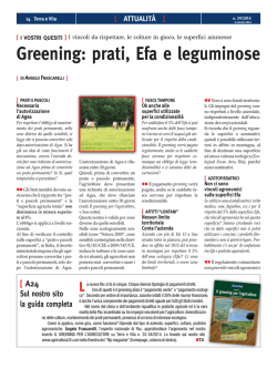 Greening: prati, Efa e leguminose