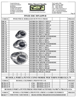 bussola porta-punte cono morse per torni foro d.31.75 pinze erc din