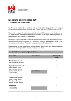 Elecziuns communalas 2001