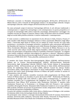 CV Bargna 2014 - Dipartimento di Scienze Umane per la