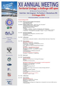 programma scientifico xii annual meeting 2014
