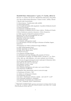 programma - Dipartimento di Matematica