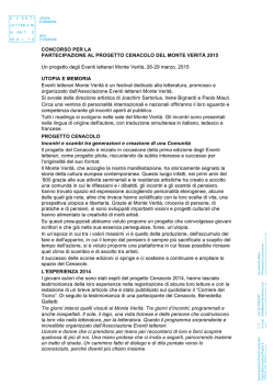 Concorso cenacolo 2015 - Dante Alighieri Lugano