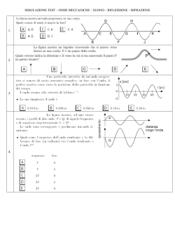 SIMULAZIONE TEST &ndash; ONDE MECCANICHE &ndash; SUONO