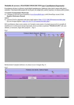 Manuale Scrutini - Liceo Scientifico Fulcieri Paulucci di Calboli