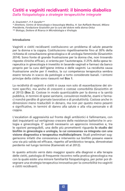 Cistiti e vaginiti recidivanti: il binomio diabolico