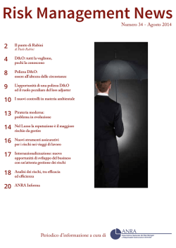 RISK MANAGEMENT NEWS - n&deg; 34