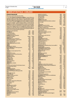 I MERCATI IN ITALIA - A MILANO