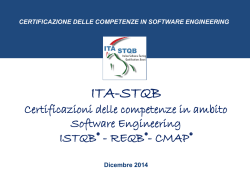 Slides di presentazione di ITA-STQB