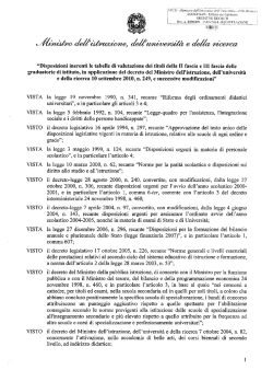 DM 308/2014 - tabelle valutazione titoli II e III fascia
