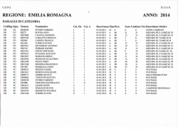 Passaggi 2015 3 - FITAV EMILIA ROMAGNA