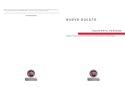 Scheda tecnica Nuovo Ducato Trasporto Persone