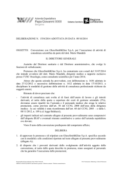 di consulenza scientifica da parte del dott