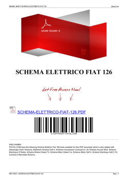 SCHEMA ELETTRICO FIAT 126