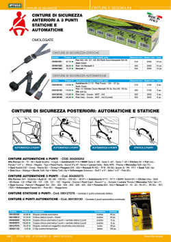 cinture di sicurezza posteriori - DbWeb