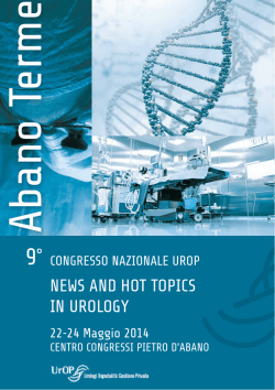 NEWS AND HOT TOPICS IN UROLOGY