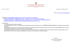 Caledario esami sessione invernale 2012 2013 VO-TO