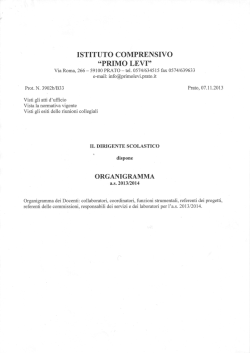 Organigramma a.s. 2013/2014