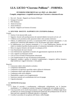 I.I.S. LICEO &ldquo;Cicerone Pollione&rdquo; - FORMIA