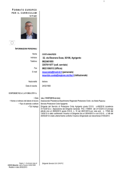 Curriculum - Regione Siciliana