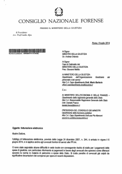 Fatturazione elettronica - Ordine Avvocati Di Pisa