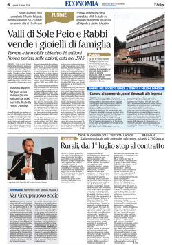 Rurali, dal 1&deg; luglio stop al contratto