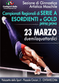 finali ritmica - Confsport Lazio