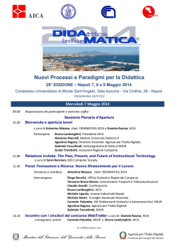 Didamatica 2014 - Scienza e Scuola