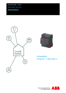 Manuale tecnico Alimentatore Alimentatore PS-M-64.1.1