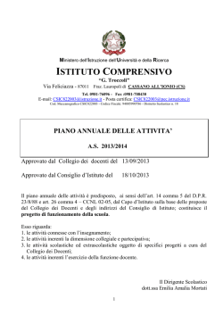 Piano Annuale delle Attivit&agrave; 2013-14