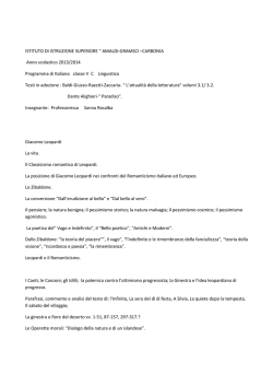 Programmi svolti - Istituto di istruzione superiore Antonio Gramsci