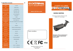 GUIDA RAPIDA - Ixtrima, CCTV Equipment