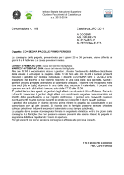 circolare n.158 - ISIS Facchinetti