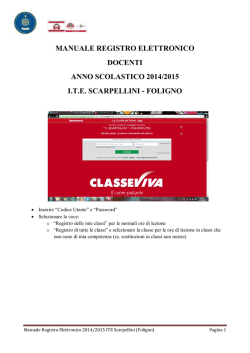 MANUALE REGISTRO ELETTRONICO DOCENTI